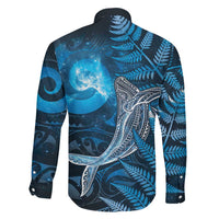 New Zealand Matariki Family Matching Summer Maxi Dress and Hawaiian Shirt Maori Koru With Humpback Whale Blue