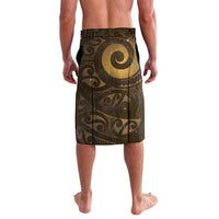 New Zealand Matariki Lavalava Maori Koru With Humpback Whale Gold