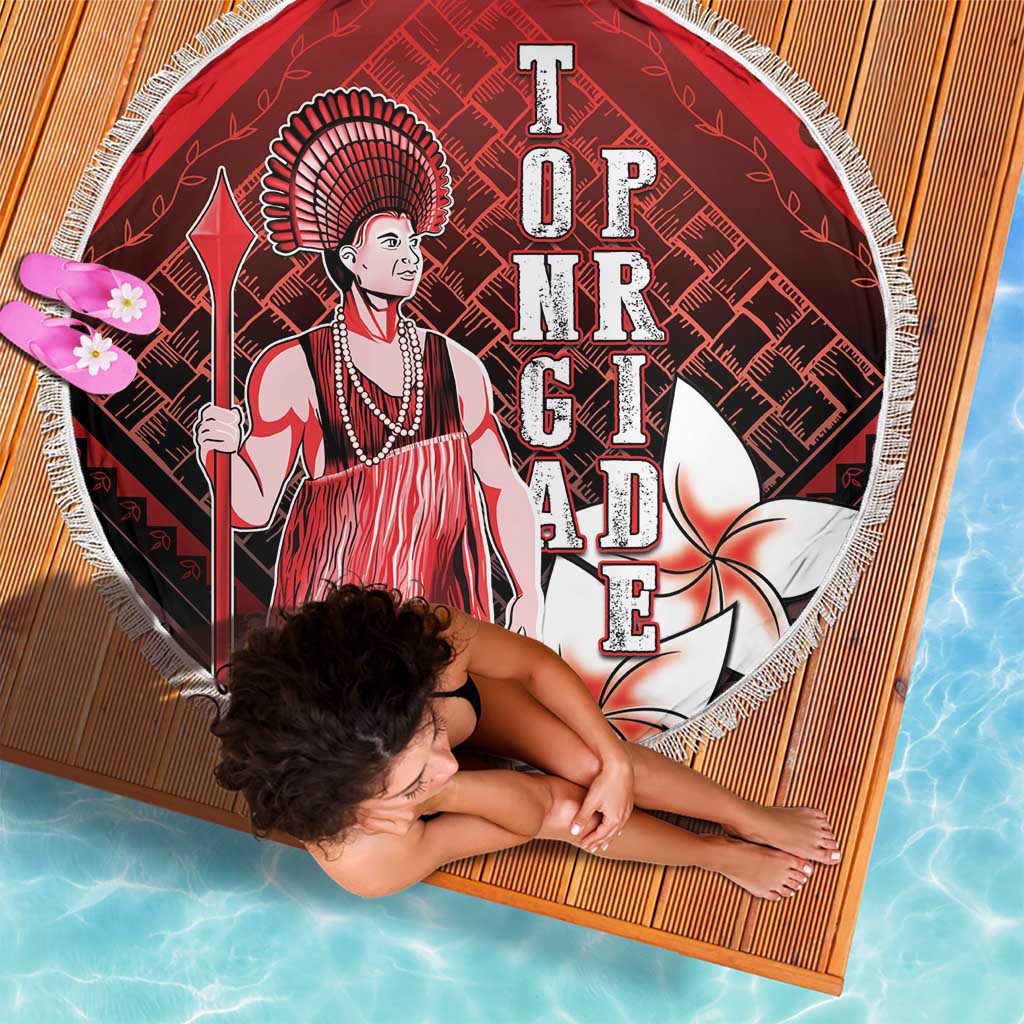 The First King Of Tonga Beach Blanket Tongan Pride