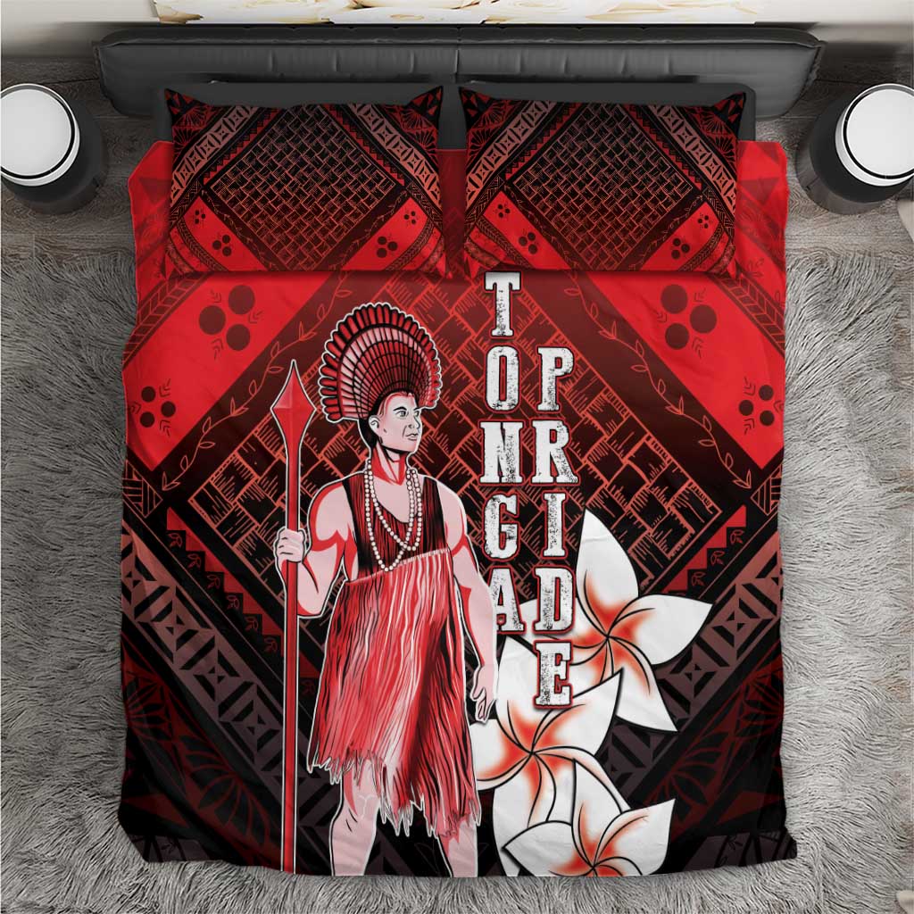 The First King Of Tonga Bedding Set Tongan Pride LT05 Red - Polynesian Pride