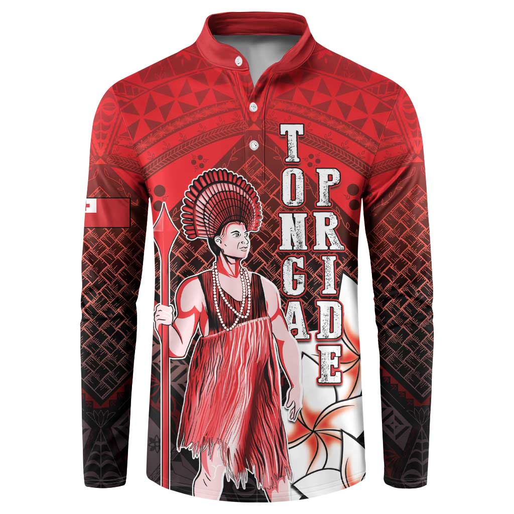 The First King Of Tonga Button Sweatshirt Tongan Pride