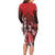 The First King Of Tonga Family Matching Long Sleeve Bodycon Dress and Hawaiian Shirt Tongan Pride