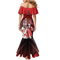 The First King Of Tonga Family Matching Mermaid Dress and Hawaiian Shirt Tongan Pride