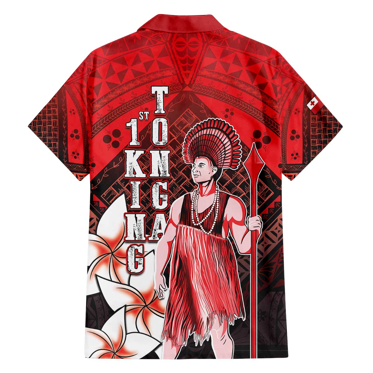 The First King Of Tonga Family Matching Off The Shoulder Long Sleeve Dress and Hawaiian Shirt Tongan Pride