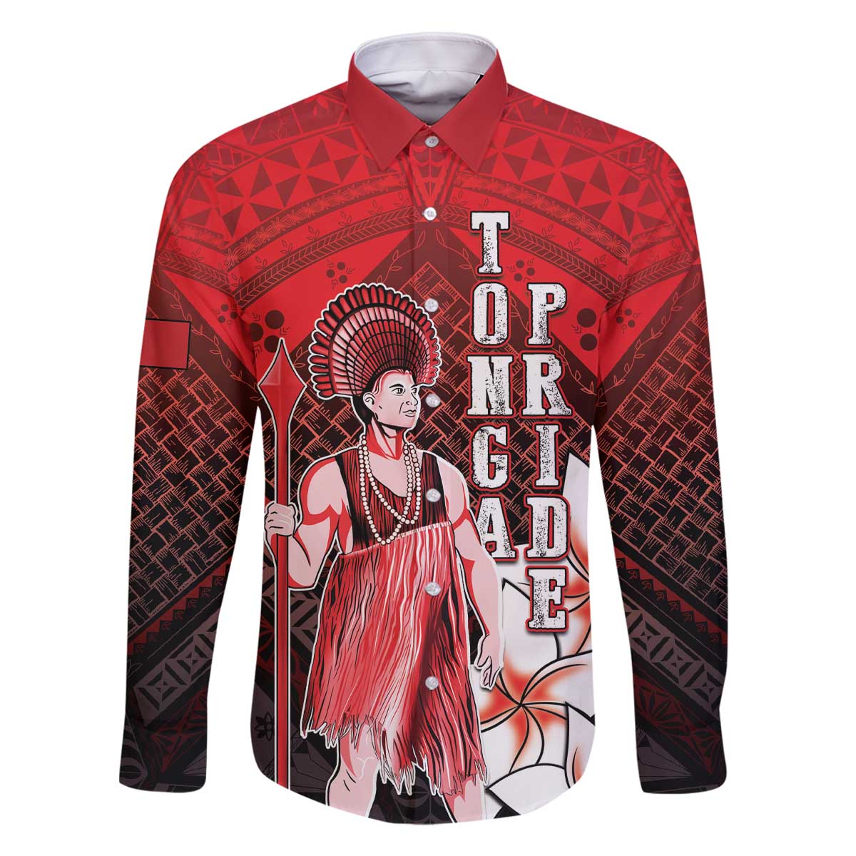 The First King Of Tonga Family Matching Off The Shoulder Long Sleeve Dress and Hawaiian Shirt Tongan Pride