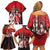 The First King Of Tonga Family Matching Off Shoulder Short Dress and Hawaiian Shirt Tongan Pride