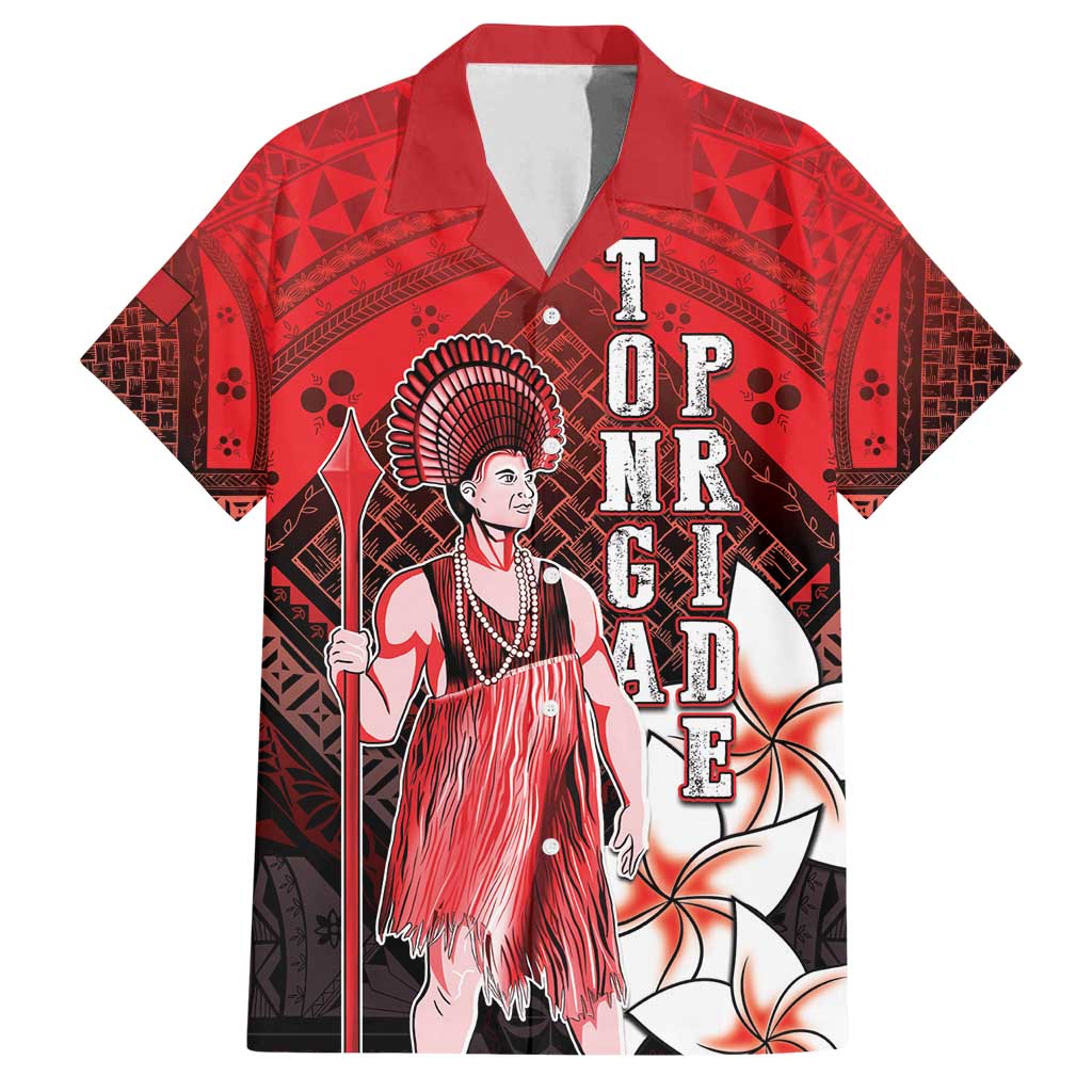 The First King Of Tonga Family Matching Off Shoulder Short Dress and Hawaiian Shirt Tongan Pride