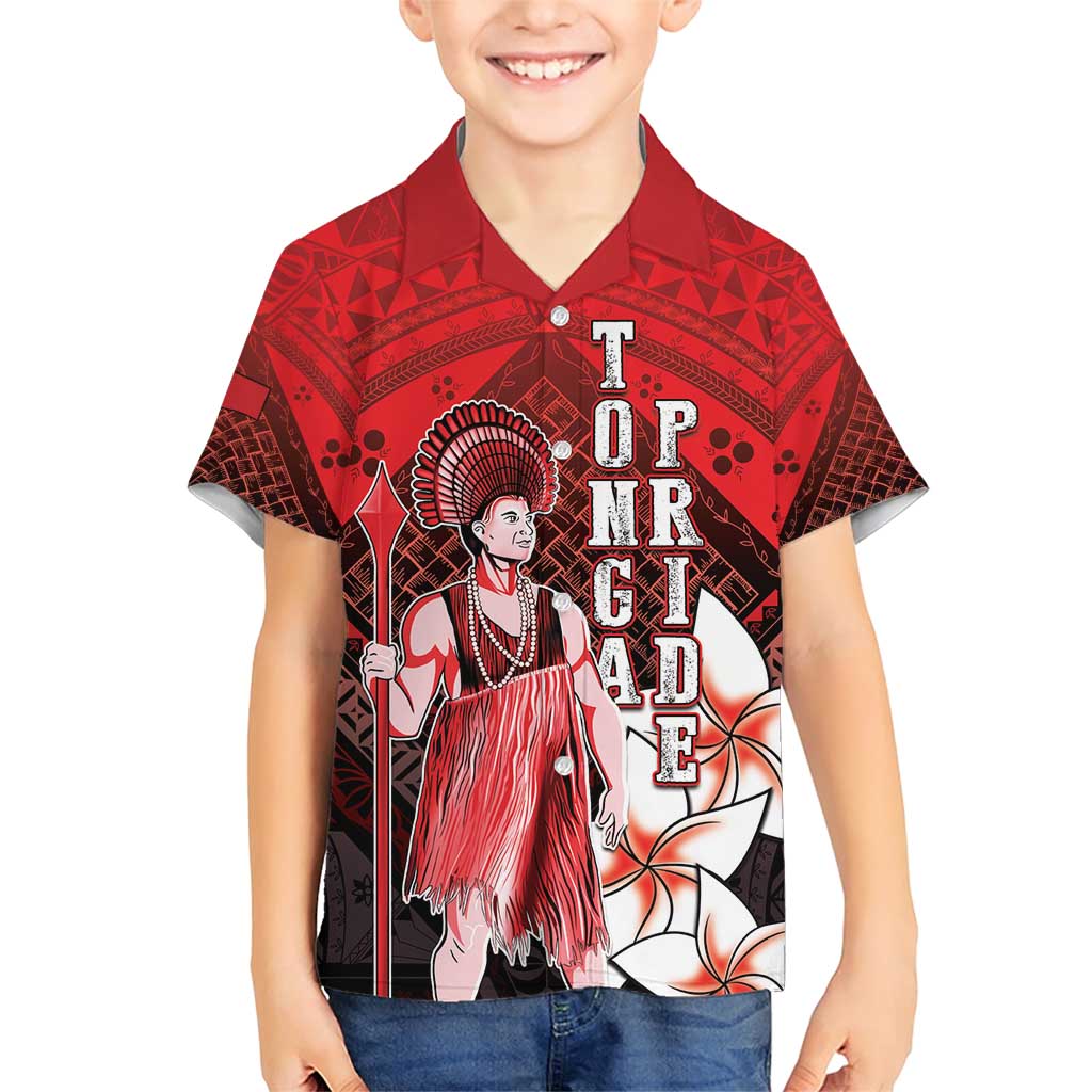 The First King Of Tonga Family Matching Short Sleeve Bodycon Dress and Hawaiian Shirt Tongan Pride