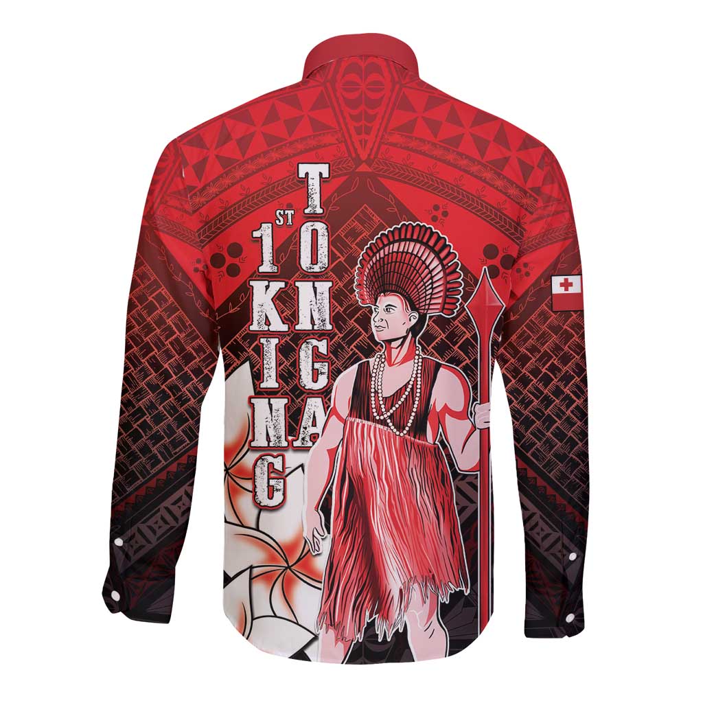 The First King Of Tonga Long Sleeve Button Shirt Tongan Pride