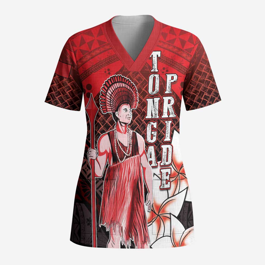 The First King Of Tonga Scrub Top Tongan Pride - Polynesian Pride