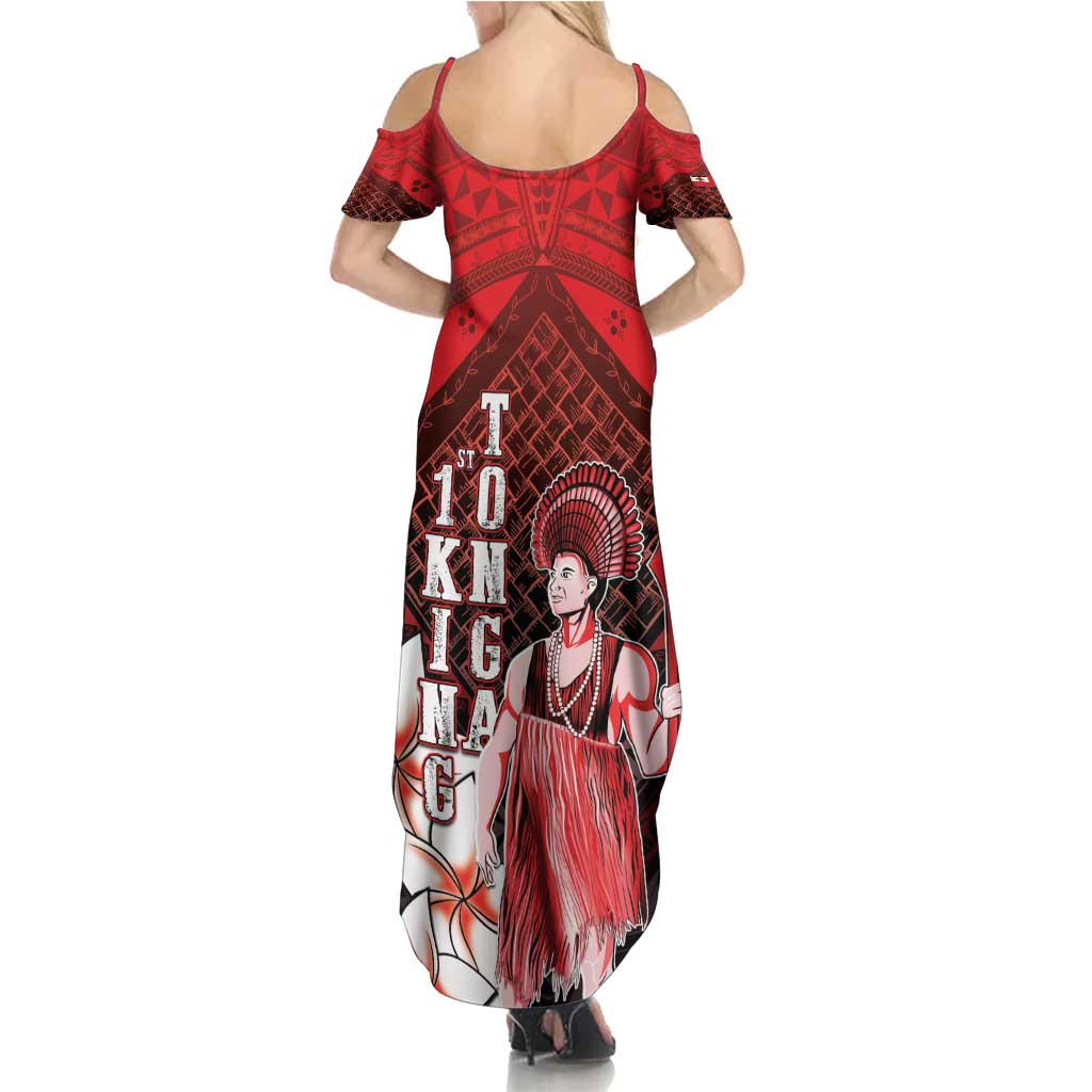 The First King Of Tonga Summer Maxi Dress Tongan Pride