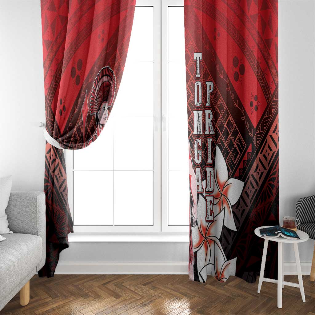 The First King Of Tonga Window Curtain Tongan Pride