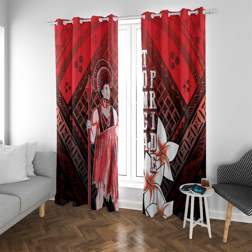 The First King Of Tonga Window Curtain Tongan Pride
