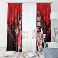 The First King Of Tonga Window Curtain Tongan Pride