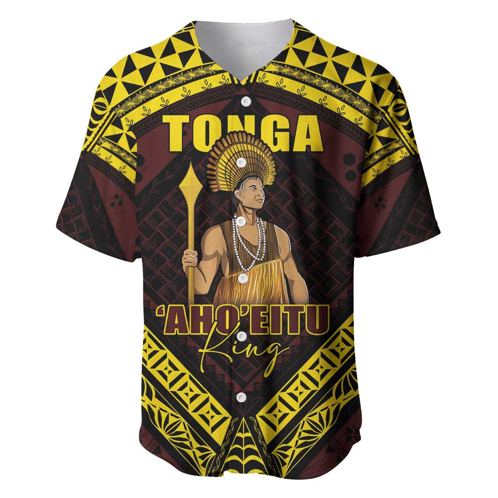 Tonga First King Baseball Jersey Ahoeitu Know Your Roots