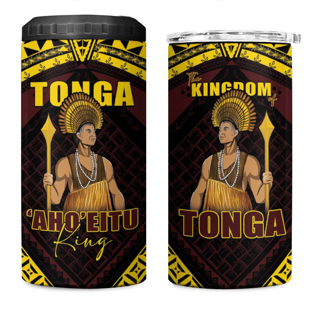 Tonga First King 4 in 1 Can Cooler Tumbler Ahoeitu Know Your Roots