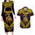 Tonga First King Couples Matching Long Sleeve Bodycon Dress and Hawaiian Shirt Ahoeitu Know Your Roots