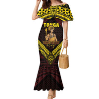 Tonga First King Family Matching Mermaid Dress and Hawaiian Shirt Ahoeitu Know Your Roots