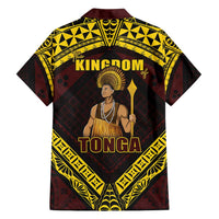 Tonga First King Family Matching Off Shoulder Maxi Dress and Hawaiian Shirt Ahoeitu Know Your Roots