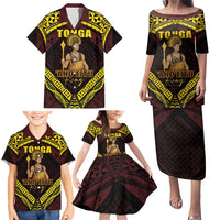 Tonga First King Family Matching Puletasi and Hawaiian Shirt Ahoeitu Know Your Roots LT05 - Polynesian Pride