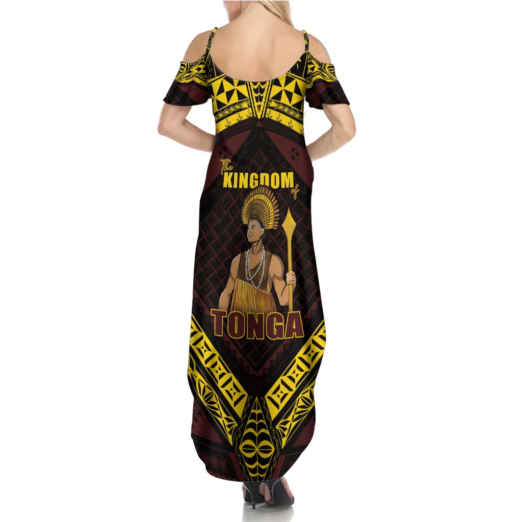 Tonga First King Family Matching Summer Maxi Dress and Hawaiian Shirt Ahoeitu Know Your Roots