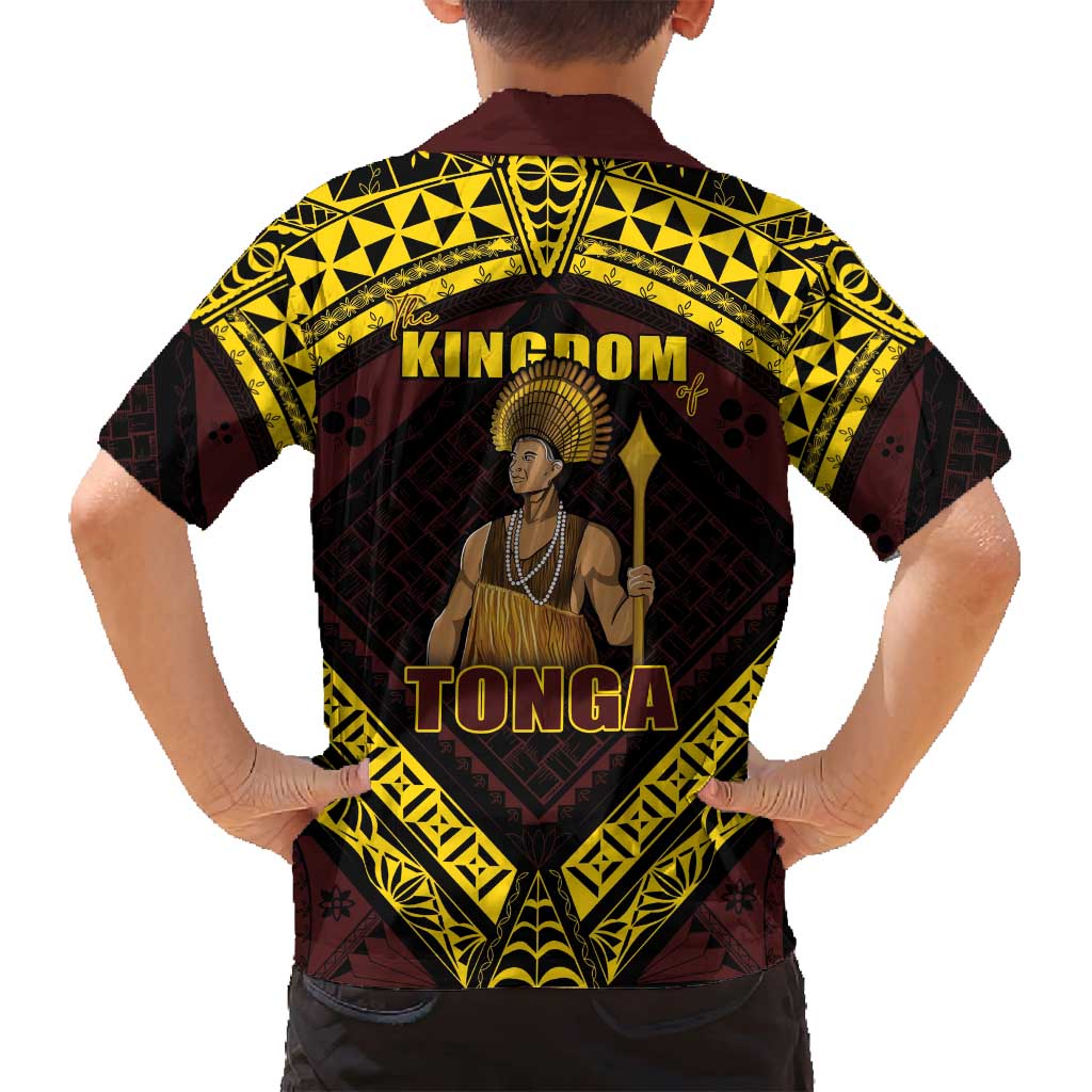 Tonga First King Family Matching Tank Maxi Dress and Hawaiian Shirt Ahoeitu Know Your Roots