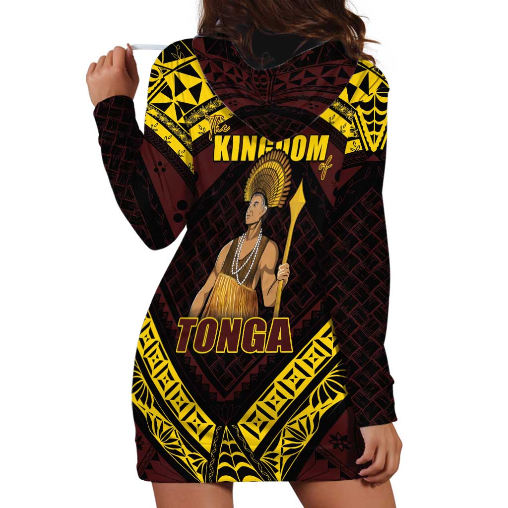 Tonga First King Hoodie Dress Ahoeitu Know Your Roots