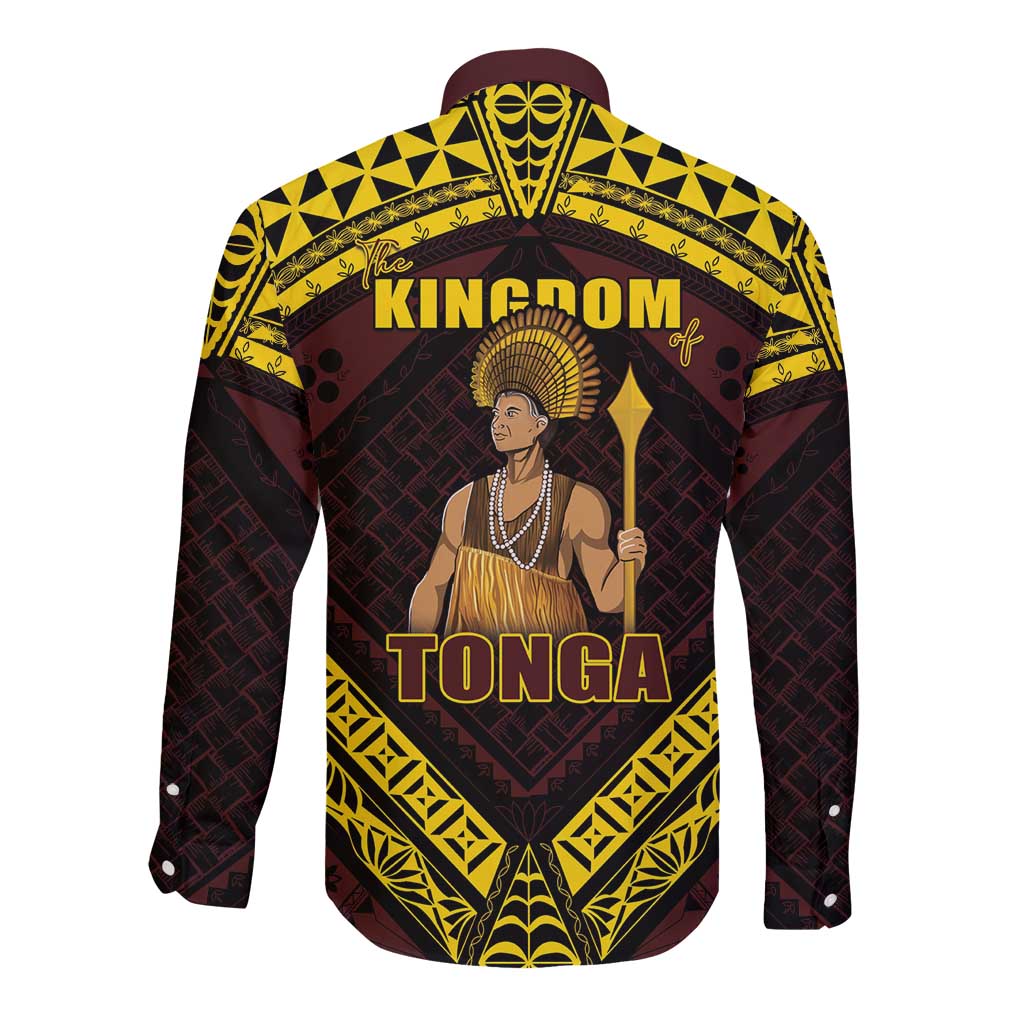 Tonga First King Long Sleeve Button Shirt Ahoeitu Know Your Roots