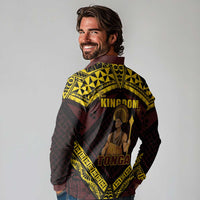 Tonga First King Long Sleeve Polo Shirt Ahoeitu Know Your Roots LT05 - Polynesian Pride
