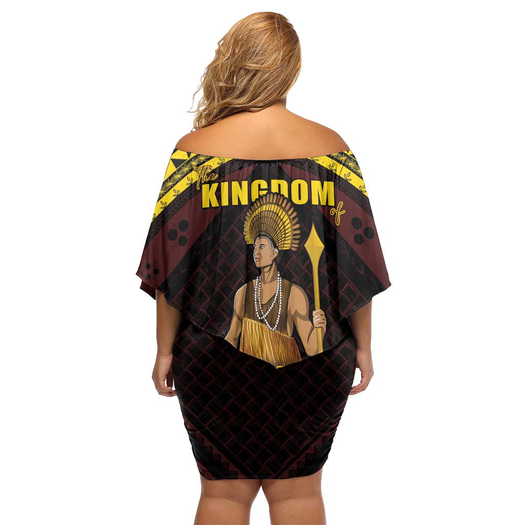 Tonga First King Off Shoulder Short Dress Ahoeitu Know Your Roots