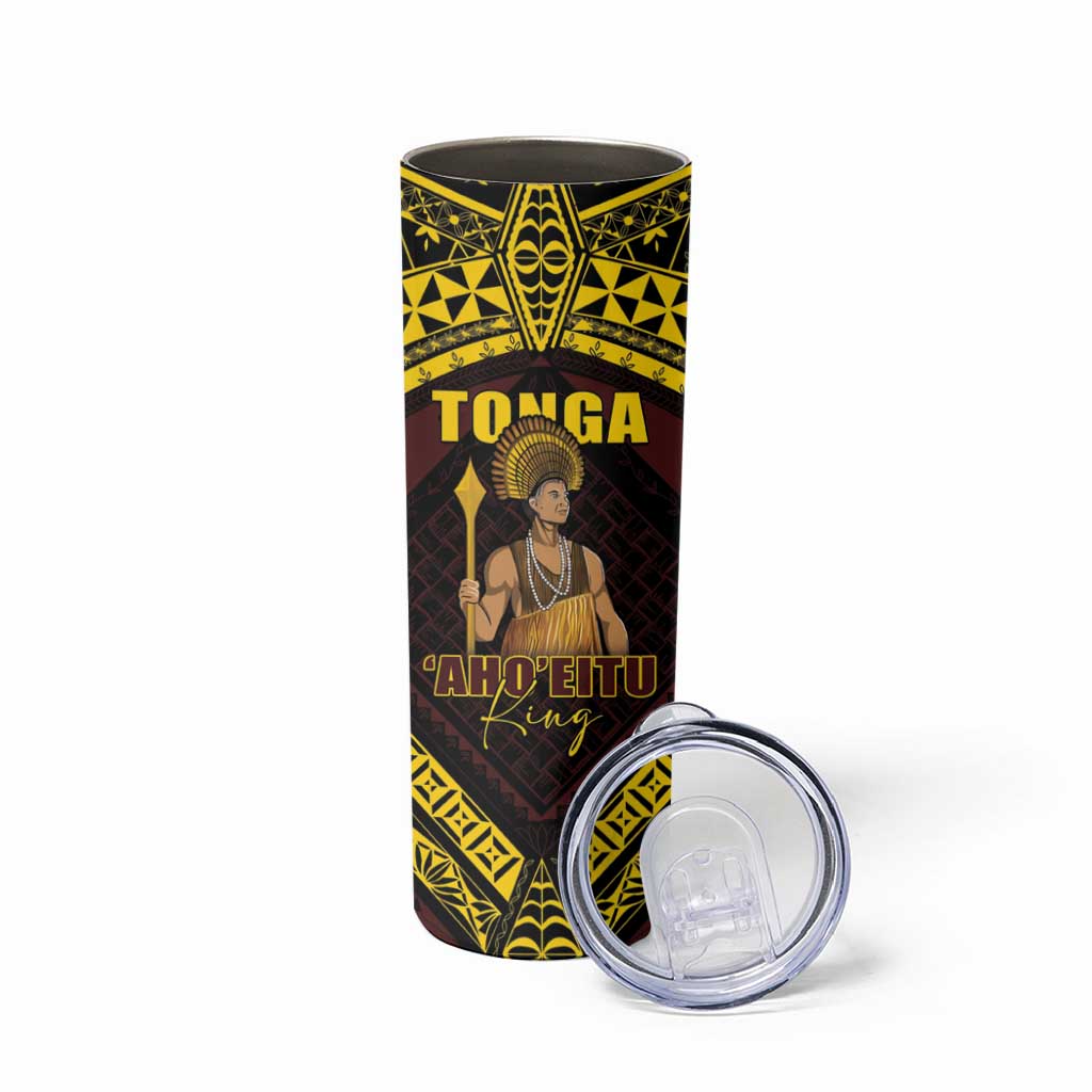 Tonga First King Skinny Tumbler Ahoeitu Know Your Roots