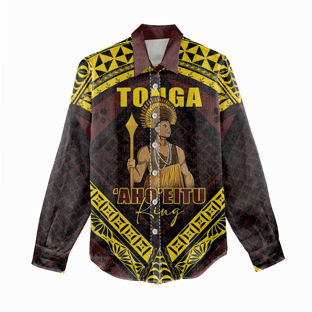 Tonga First King Women Casual Shirt Ahoeitu Know Your Roots