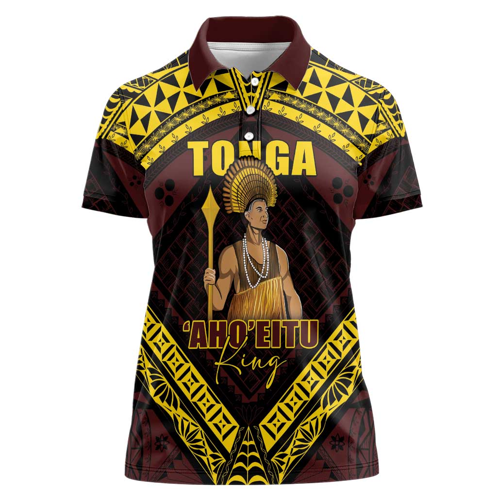 Tonga First King Women Polo Shirt Ahoeitu Know Your Roots