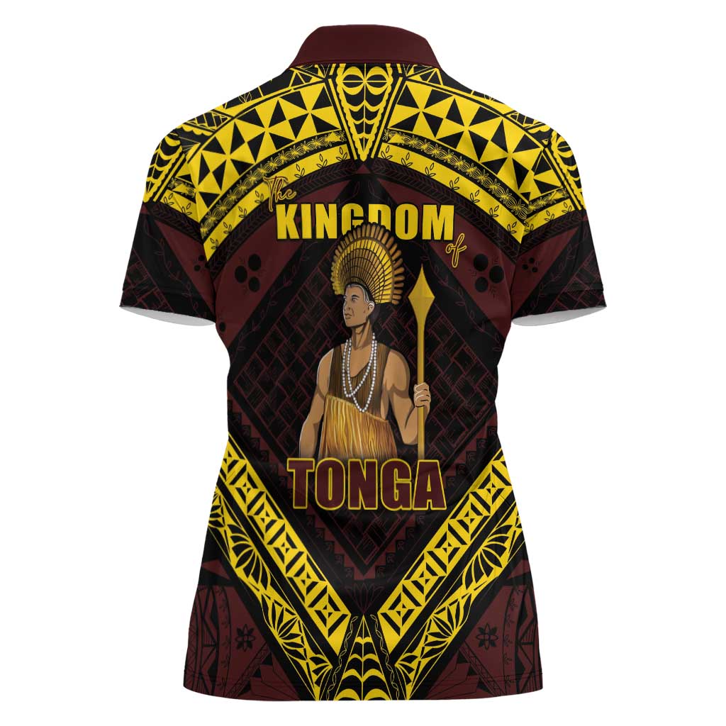 Tonga First King Women Polo Shirt Ahoeitu Know Your Roots