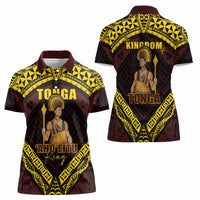 Tonga First King Women Polo Shirt Ahoeitu Know Your Roots