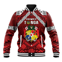 Tonga Emancipation Day Baseball Jacket Tongan Kupesi Pattern