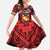 Tonga Emancipation Day Family Matching Summer Maxi Dress and Hawaiian Shirt Tongan Kupesi Pattern