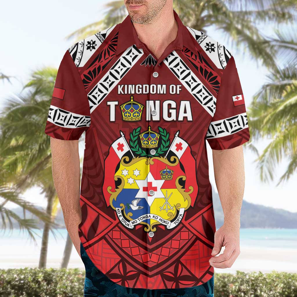 Tonga Emancipation Day Hawaiian Shirt Tongan Kupesi Pattern