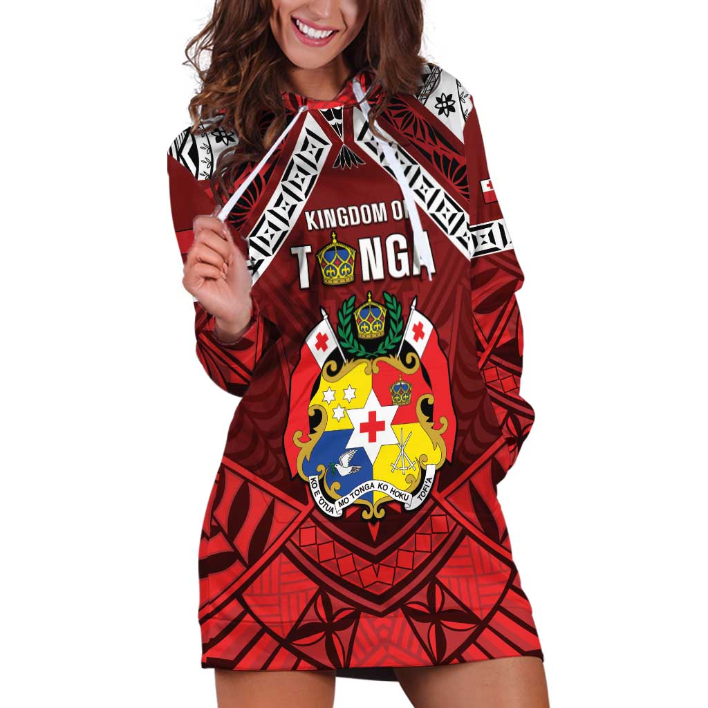 Tonga Emancipation Day Hoodie Dress Tongan Kupesi Pattern