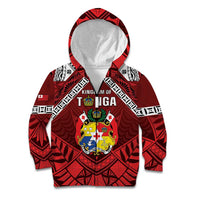Tonga Emancipation Day Kid Hoodie Tongan Kupesi Pattern