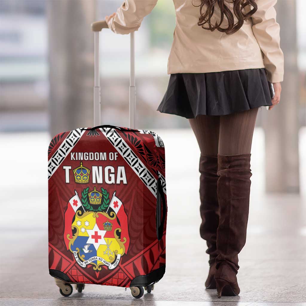Tonga Emancipation Day Luggage Cover Tongan Kupesi Pattern LT05 - Polynesian Pride
