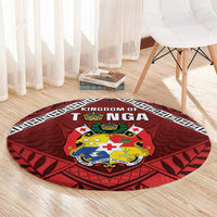 Tonga Emancipation Day Round Carpet Tongan Kupesi Pattern