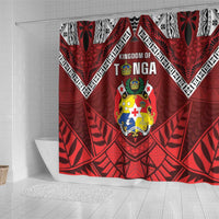 Tonga Emancipation Day Shower Curtain Tongan Kupesi Pattern