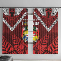Tonga Emancipation Day Window Curtain Tongan Kupesi Pattern