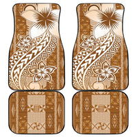 Tonga Kupesi Ngatu Car Mats Vintage Brown Plumeria