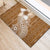 Tonga Kupesi Ngatu Rubber Doormat Vintage Brown Plumeria