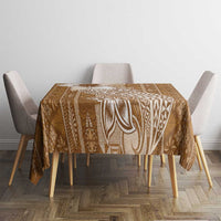 Tonga Kupesi Ngatu Tablecloth Vintage Brown Plumeria