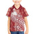 Tonga Kupesi Ngatu Family Matching Mermaid Dress and Hawaiian Shirt Vintage Red Plumeria