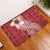 Tonga Kupesi Ngatu Rubber Doormat Vintage Red Plumeria