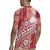 Tonga Kupesi Ngatu Rugby Jersey Vintage Red Plumeria